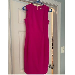 Calvin Klein NWT pink scuba sheath work dress (4)
